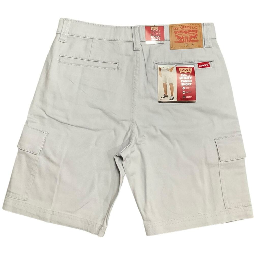 Levi's Youth Boy’s Cargo Short Grey Size 14 NWT
